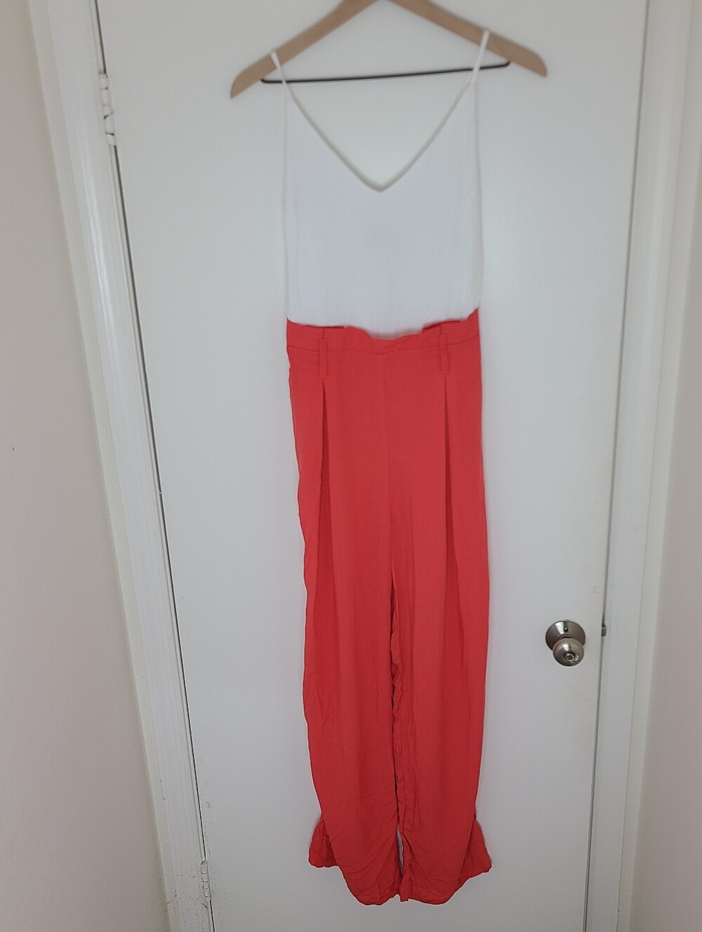 Hunter & Brown Color Block Wide Leg Belted Jumpsuit S NWT Wedding Guest